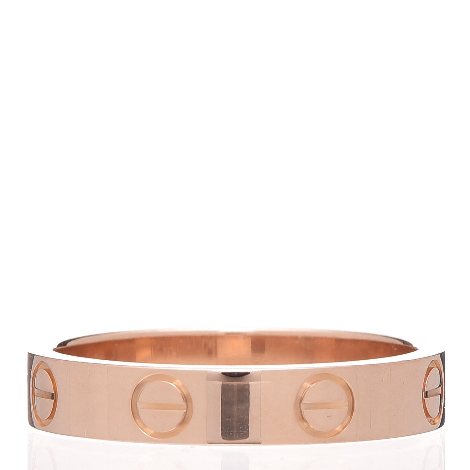Cartier 18K Pink Gold 3.5mm LOVE Wedding Band Ring 51 5.75 3 of 5