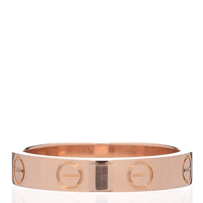 Cartier 18K Pink Gold 3.5mm LOVE Wedding Band Ring 51 5.75 3 of 5