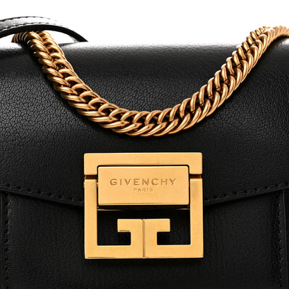 Givenchy Goatskin Suede Mini GV3 Shoulder Bag Black 9 of 9