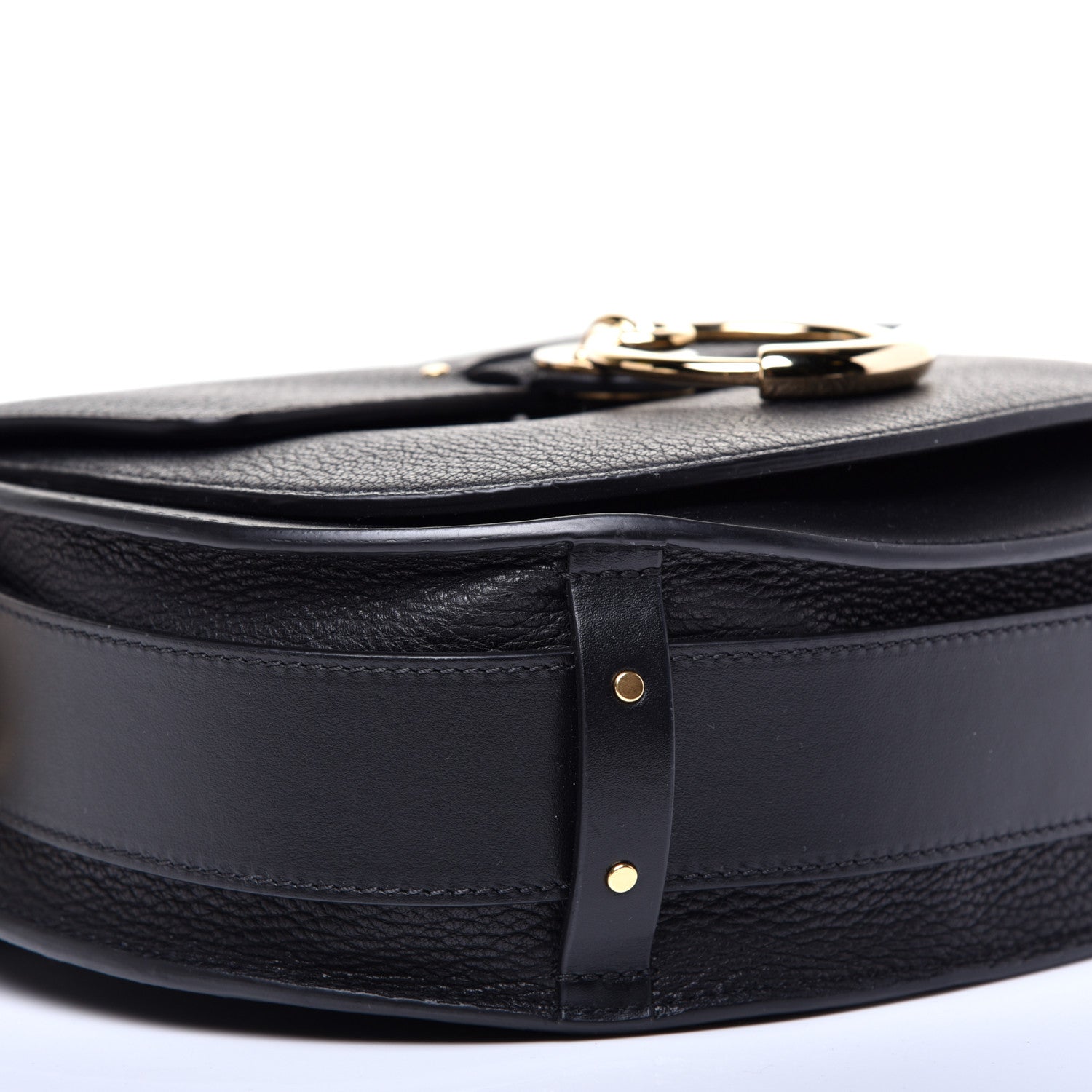 Chloe Grained Calfskin Large Tess Bag Black 6 of 11