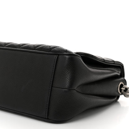 Chanel Caviar Quilted Medium Rock In Rome Single Flap Black 10 of 10