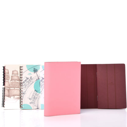 Hermes Epsom Globe Trotter Agenda Cover PM Rose Confetti 9 of 9