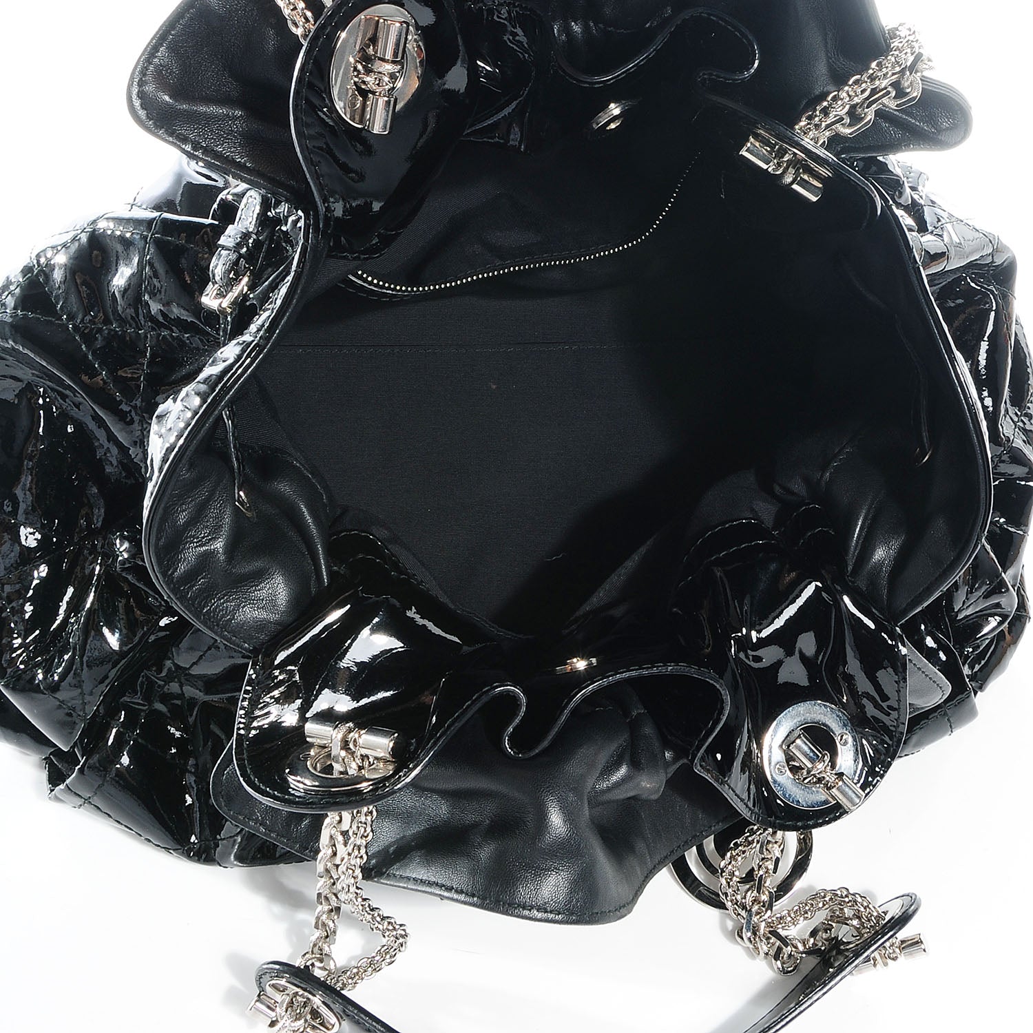 Christian Dior Patent Cannage Medium Le Trente Tote Black 5 of 7