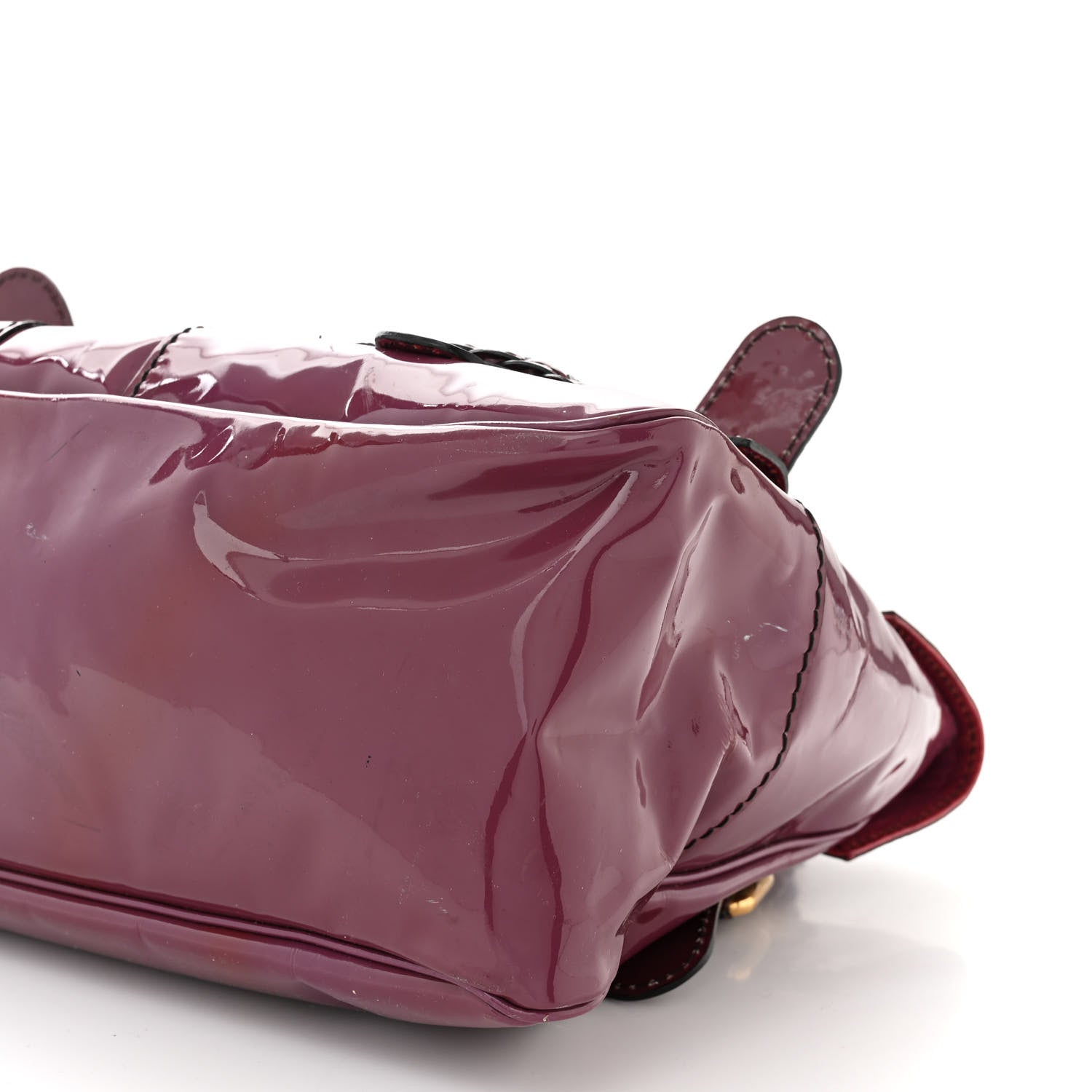 Valentino Garavani Patent Large Histoire Purple 10 of 15