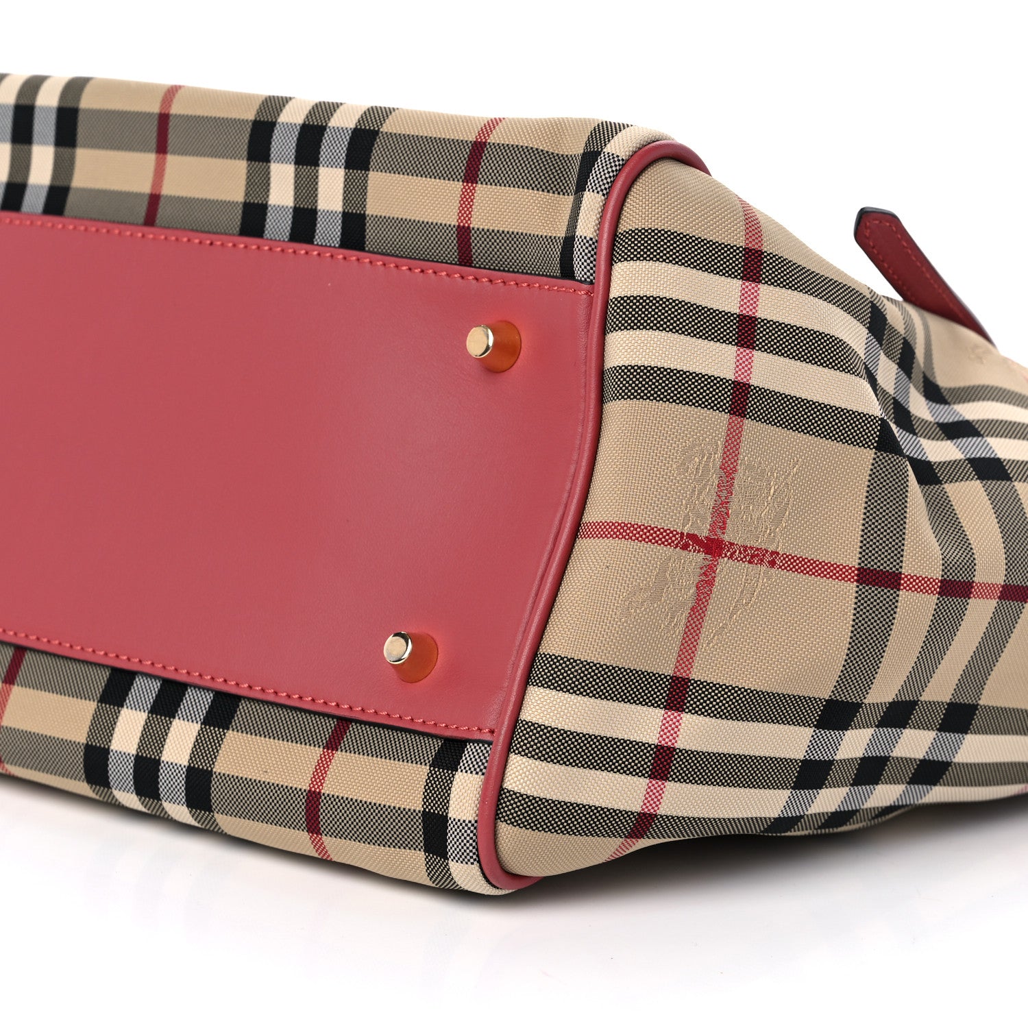 Burberry Horseferry Check Small Canterbury Tote Antique Rose 9 of 9