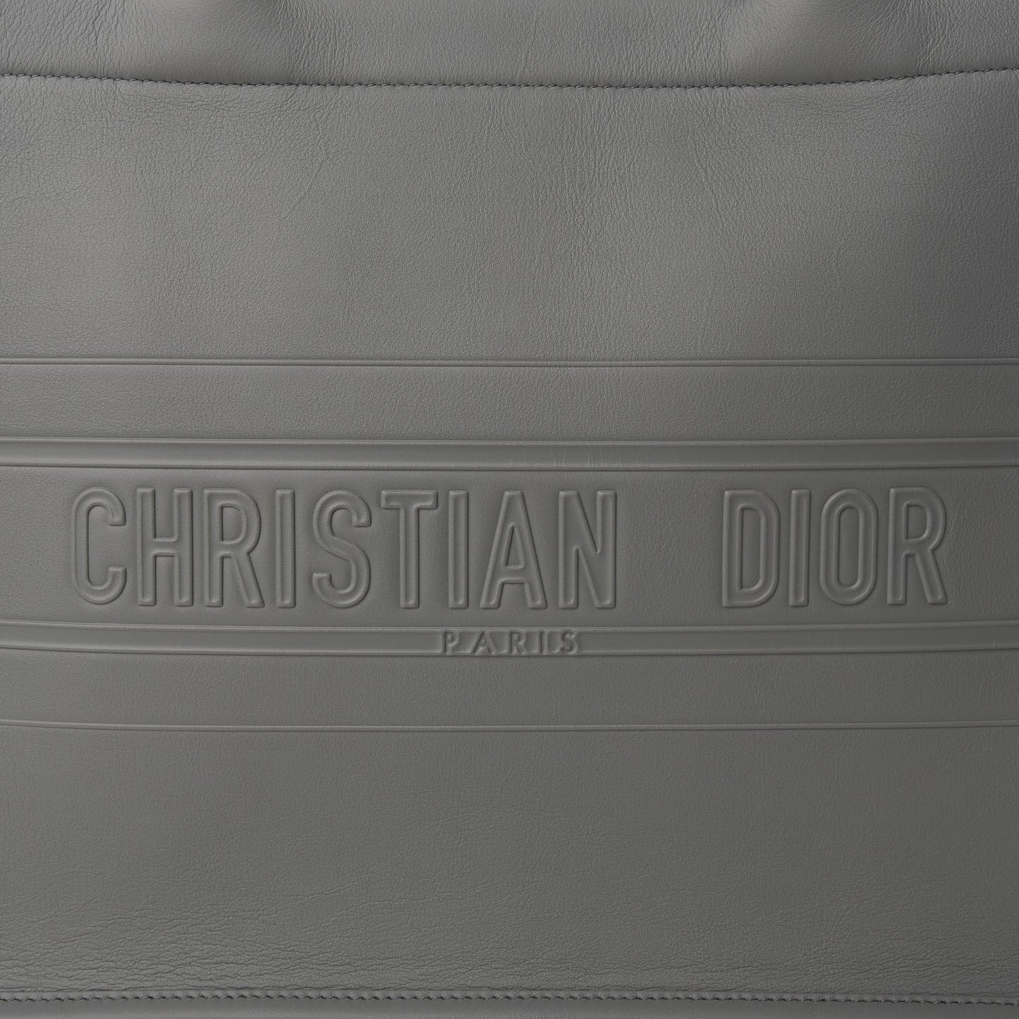 Calfskin Embossed Medium Book Tote Grey