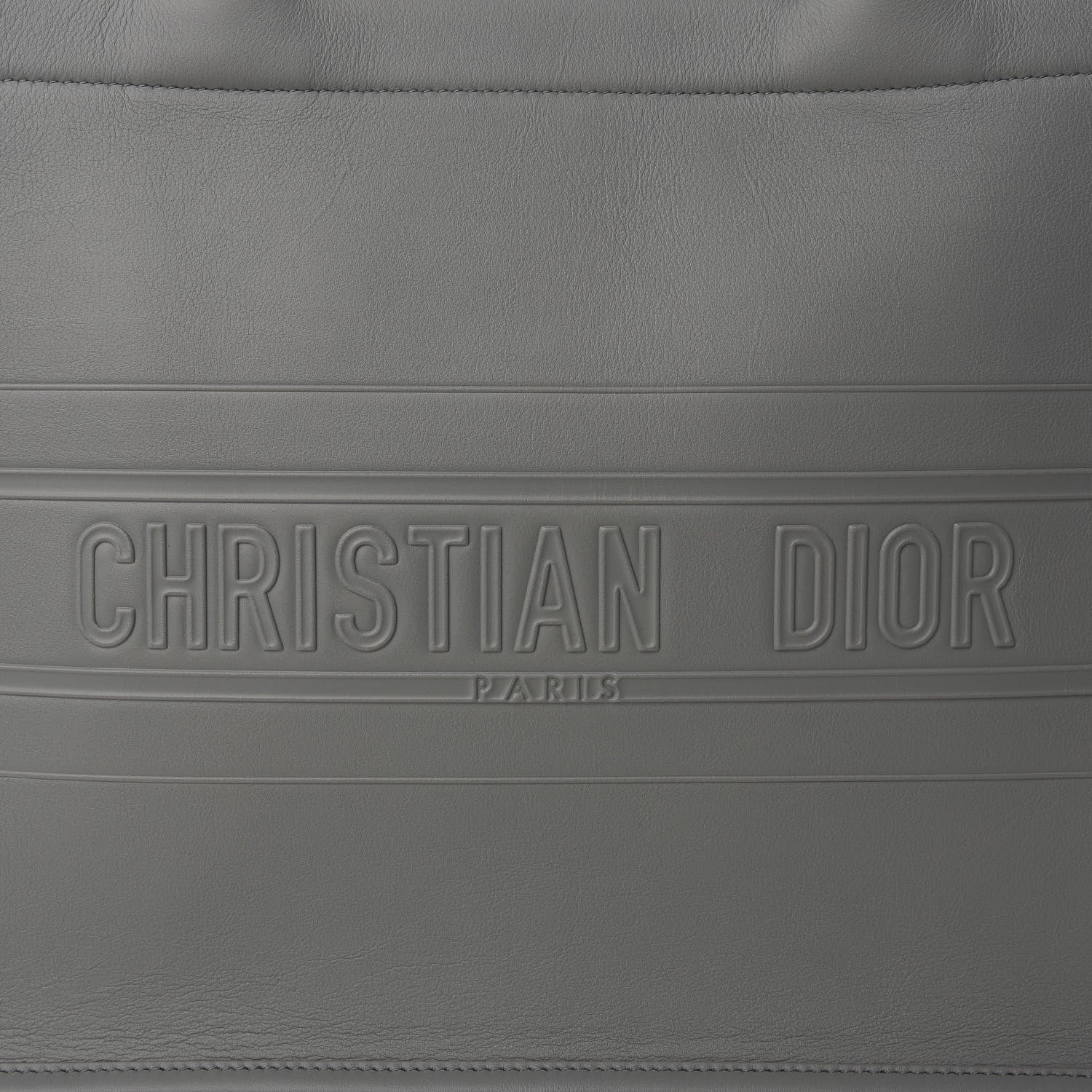 Christian Dior Calfskin Embossed Medium Book Tote Grey 10 of 10