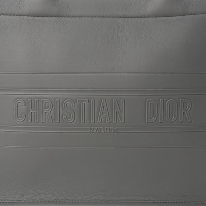 Christian Dior Calfskin Embossed Medium Book Tote Grey 10 of 10