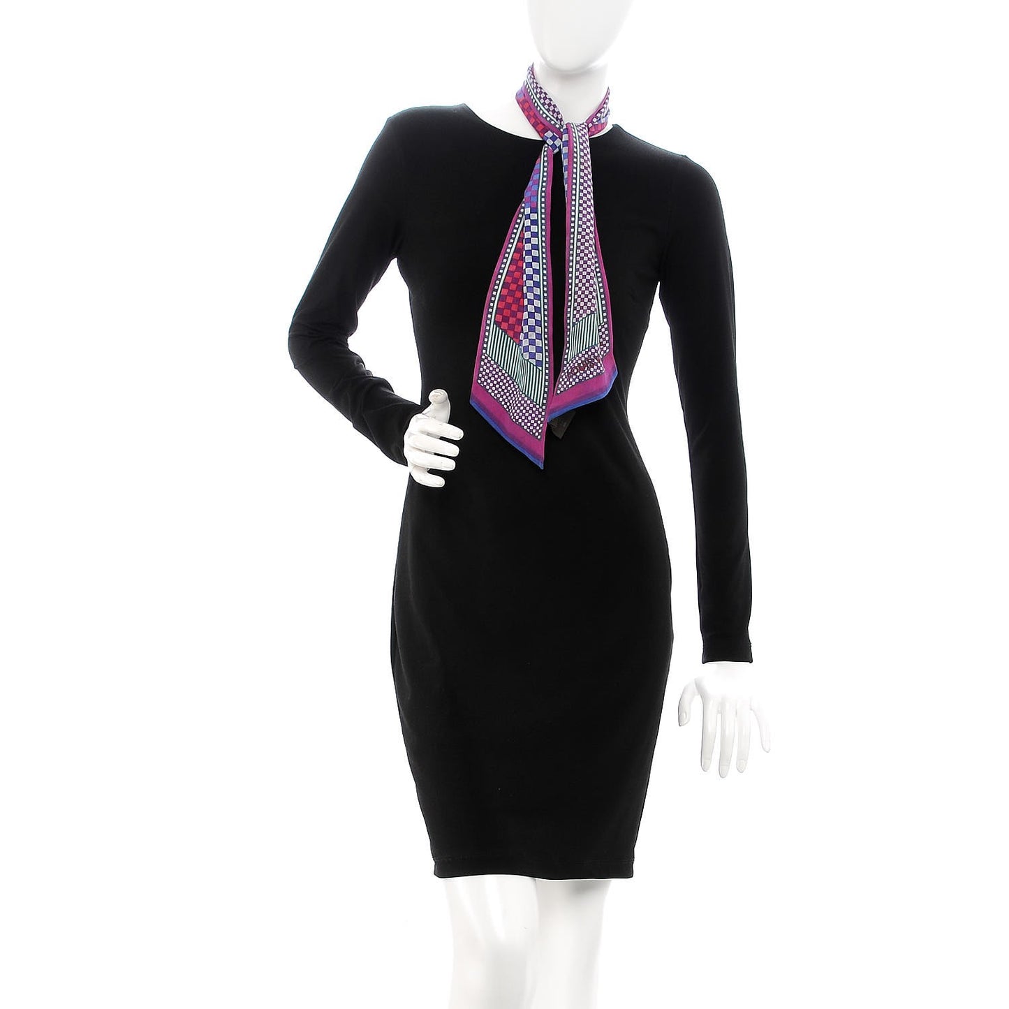 Silk Damier Aquarelle Bandeau Purple