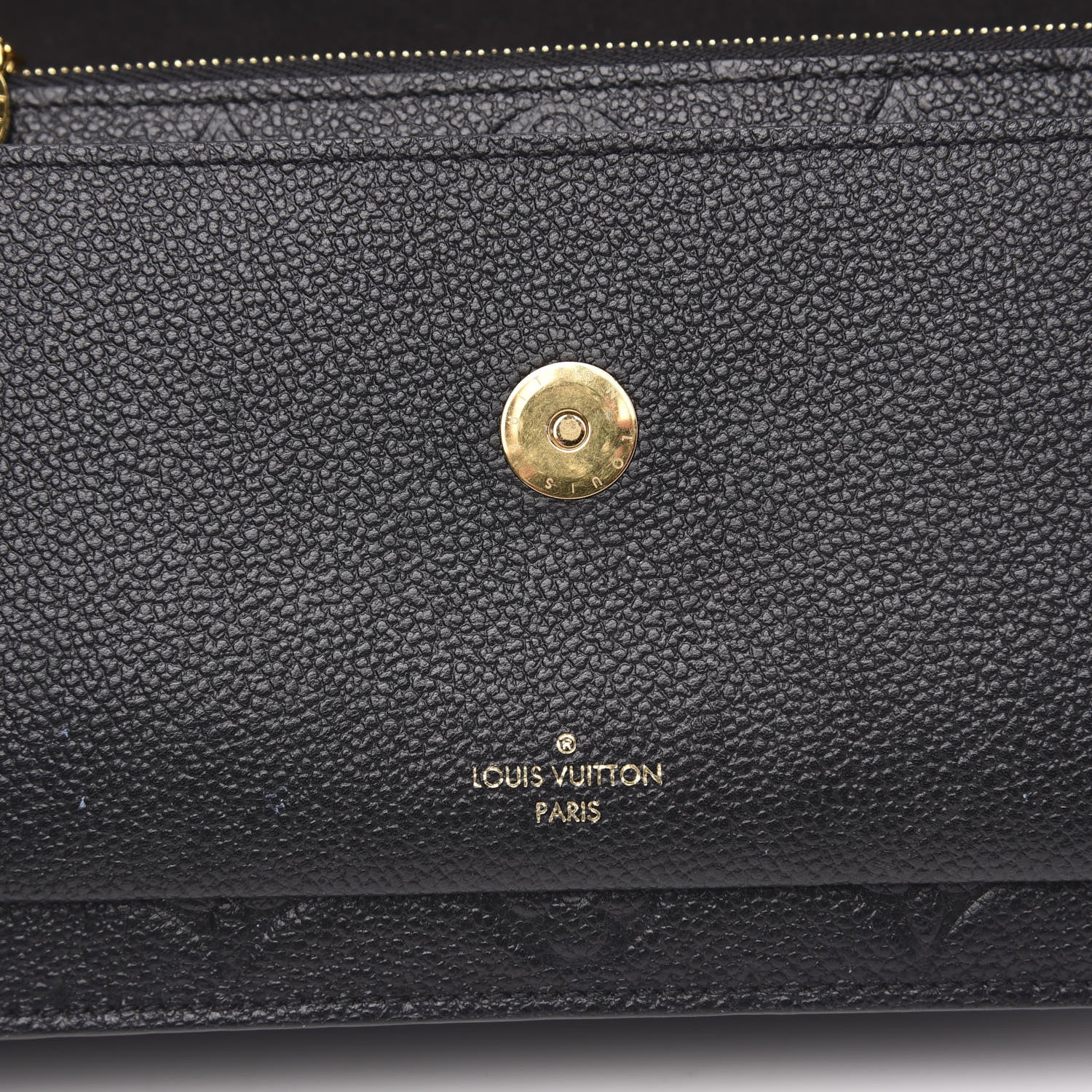 Louis Vuitton Empreinte Vavin Chain Wallet Black 6 of 10