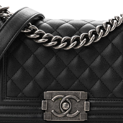 Chanel Caviar Quilted Small Boy Flap Black 7 of 12