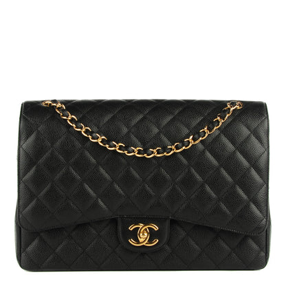 Chanel Caviar Quilted Maxi Double Flap Black 1 of 9