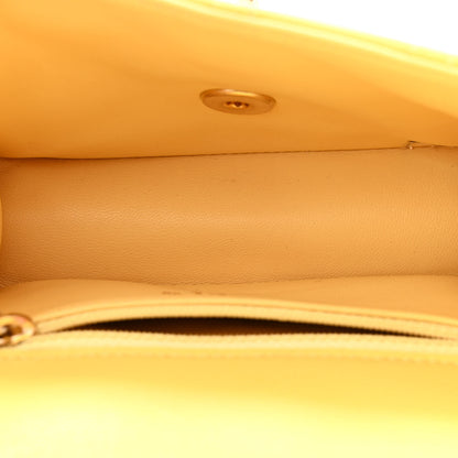 Chanel Caviar Quilted Mini Sweet Classic Flap Yellow 5 of 11