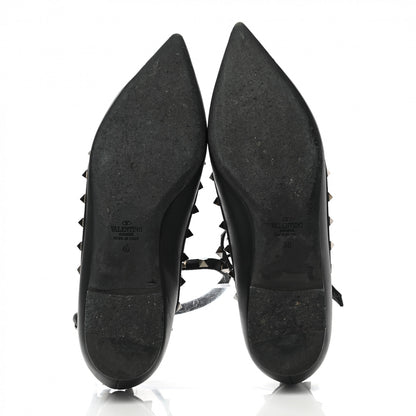 Valentino Garavani Nappa Rockstud Cage Ballerina Flats 40 Black 5 of 8