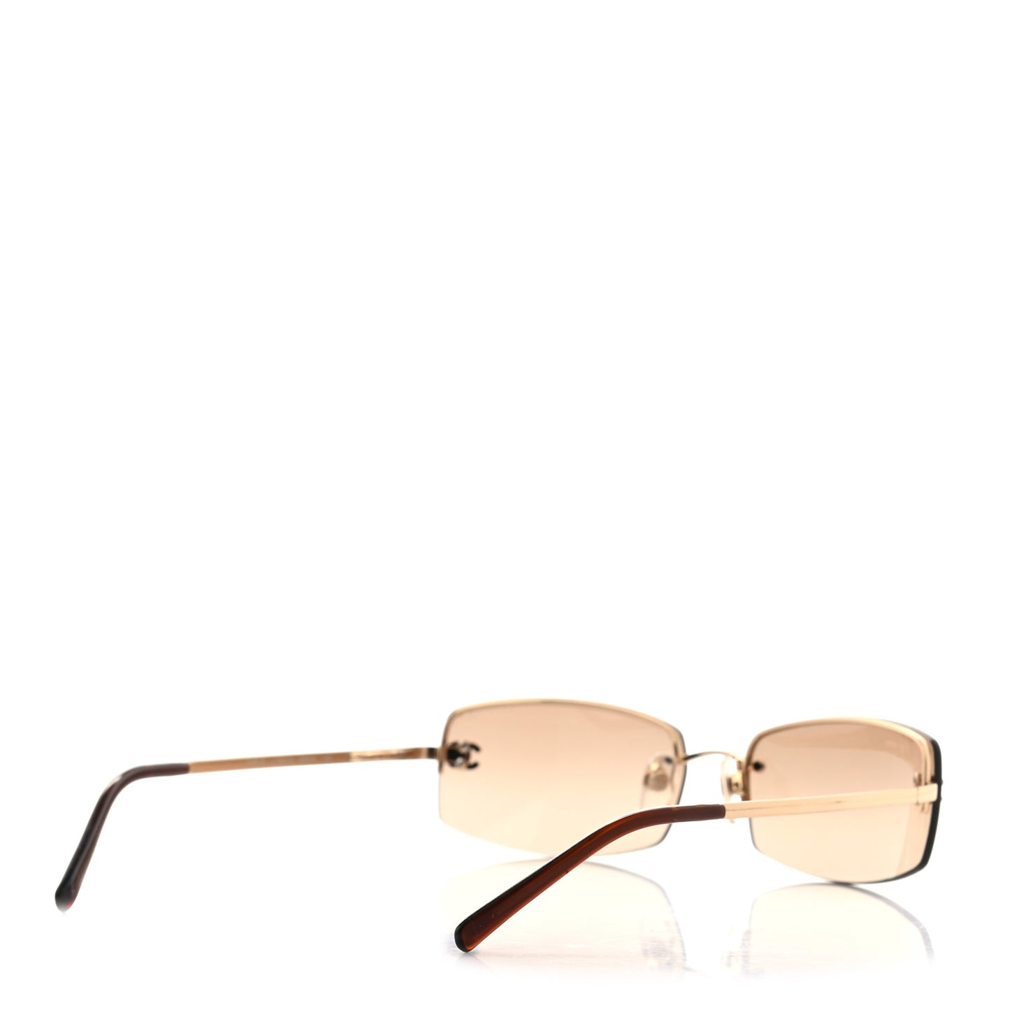 Crystal CC Logo Sunglasses 4093-B Gold