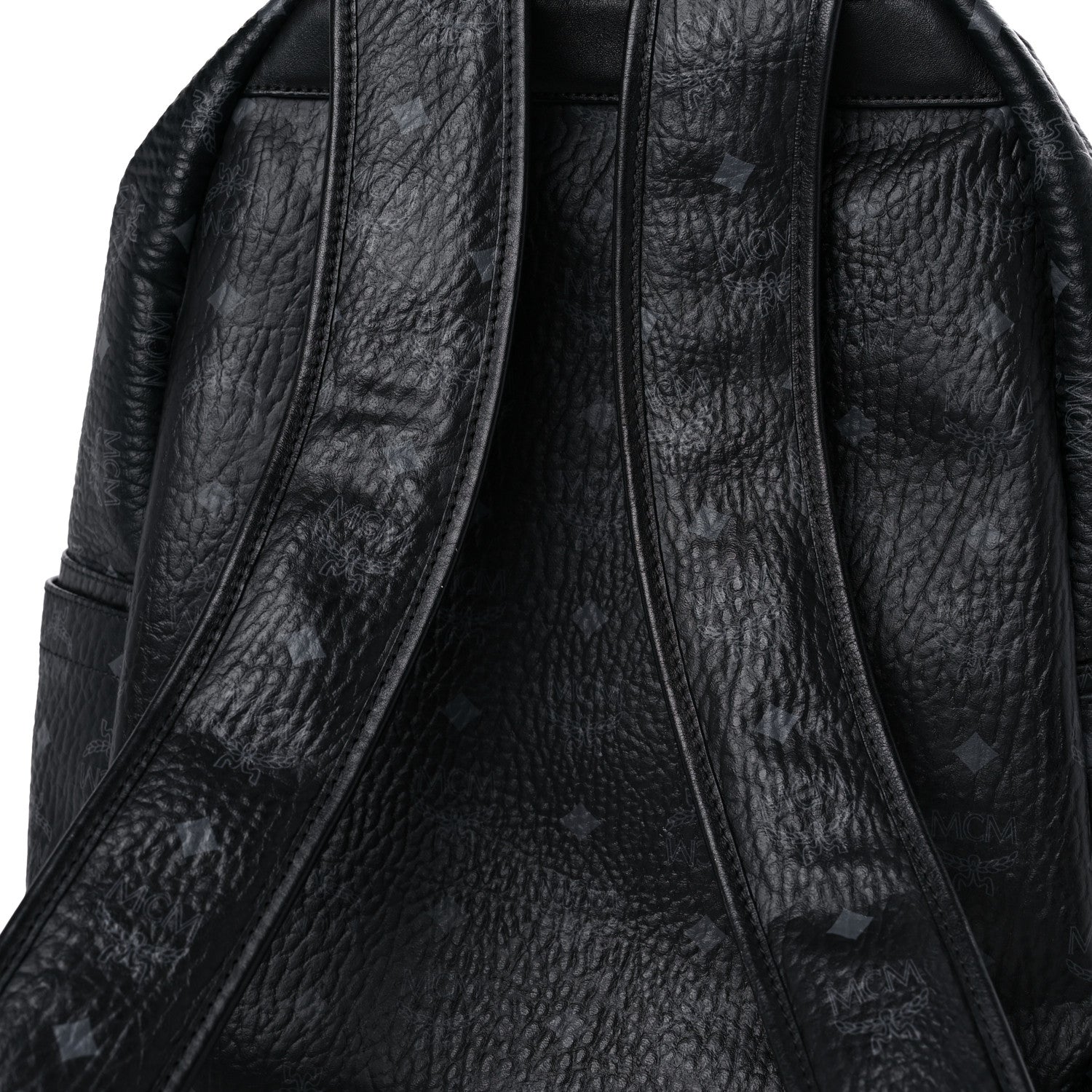 MCM Visetos Studded Medium Stark M Backpack Black 21 of 21