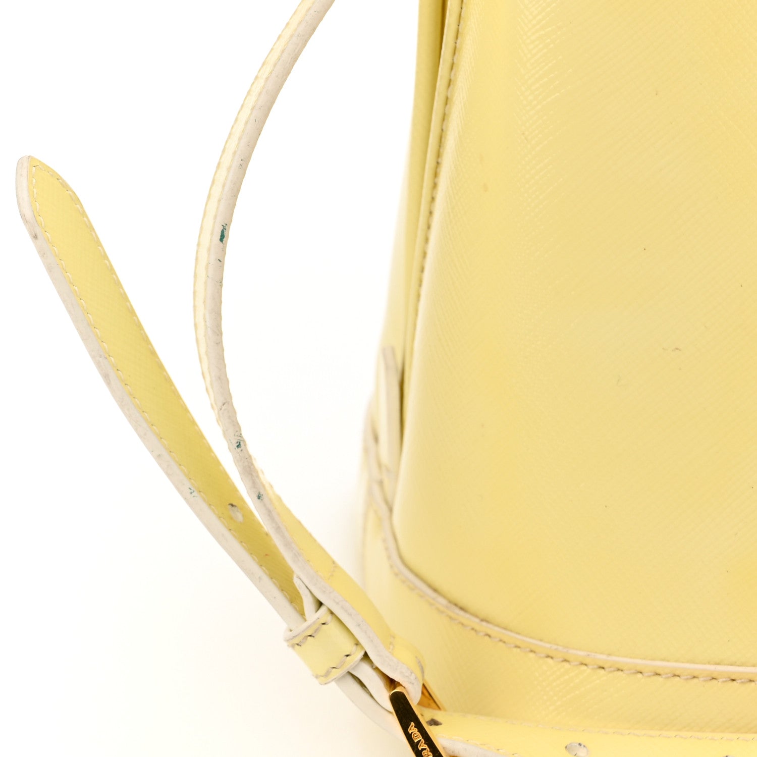 Prada Saffiano Lux Medium Open Promenade Tote Ananas 10 of 16