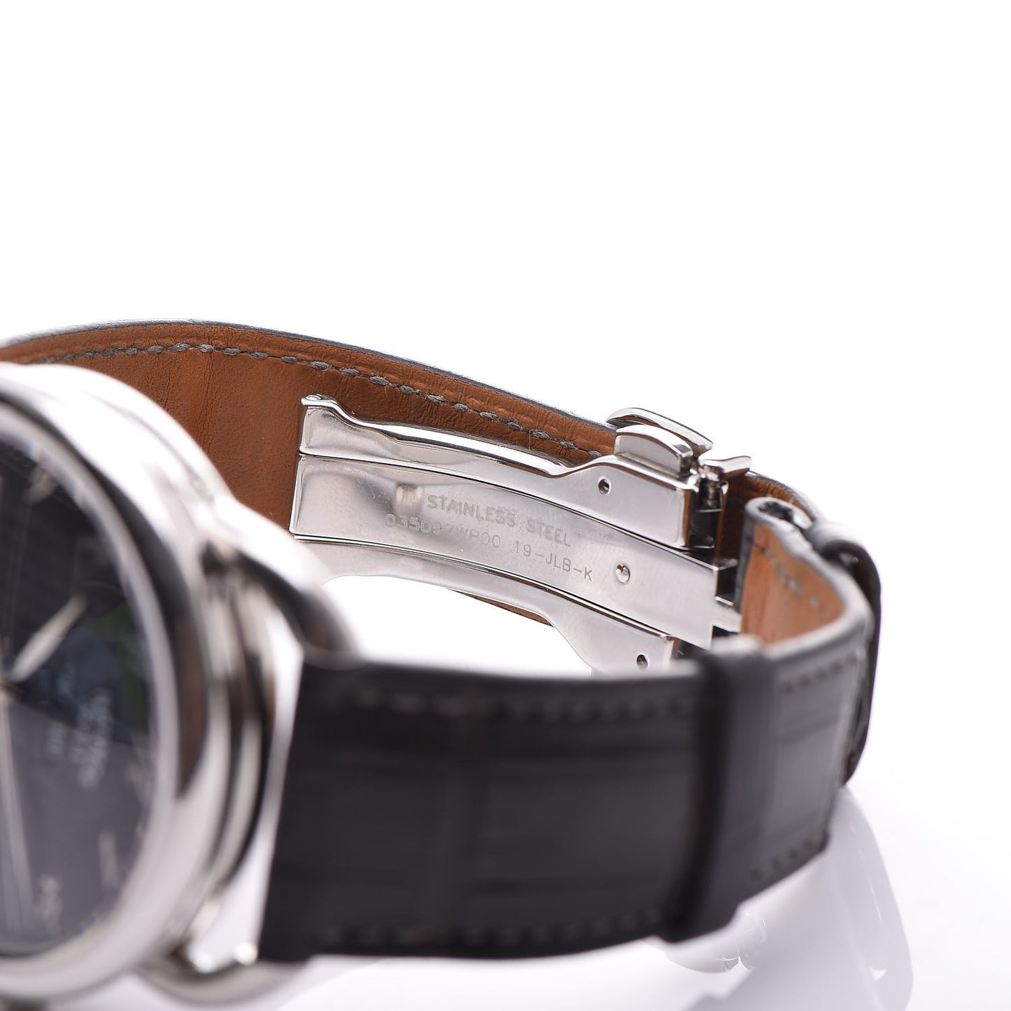 Stainless Steel Alligator 43mm Arceau Grande Lune Automatic Watch Graphite