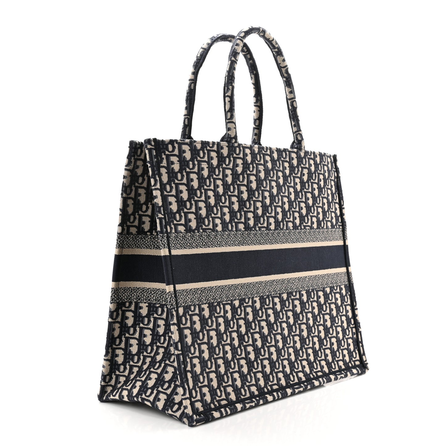 Oblique Large Book Tote Blue Multicolor