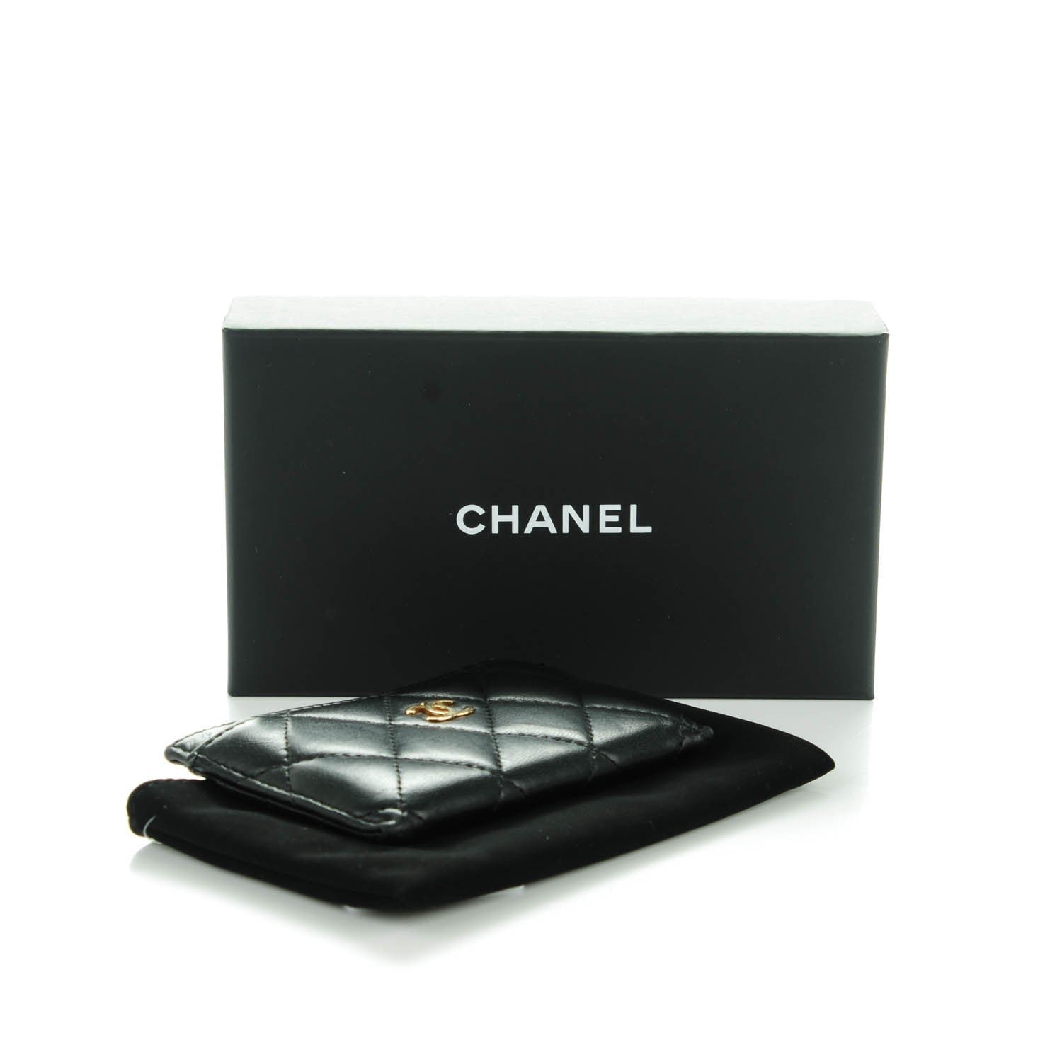 Chanel Lambskin Quilted Card Holder Black 4 of 8