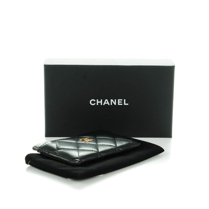Chanel Lambskin Quilted Card Holder Black 4 of 8