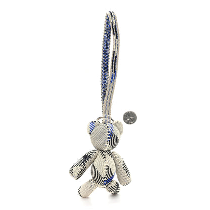 Burberry Knitted Check Thomas Teddy Bear Keychain Charm Lichen 2 of 4