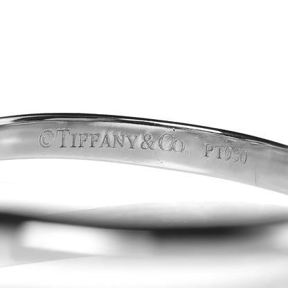 Tiffany Platinum Diamond Three Stone Milgrain Ring 51.9 6 7 of 8