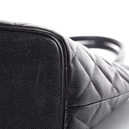 Chanel Caviar Quilted Medallion Tote Black 18 of 20