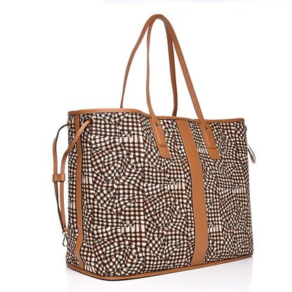 MCM Visetos Large Liz Reversible Shopper Tote Cognac 5 of 12