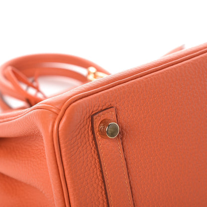 Hermes Togo Birkin 25 Feu 16 of 36