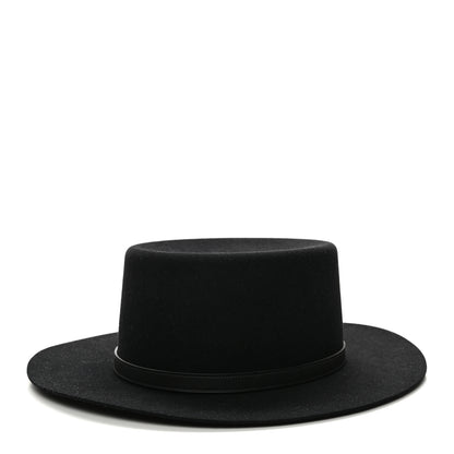 Hermes Rabbit Felt Hampton Hat 59 Black 1 of 9