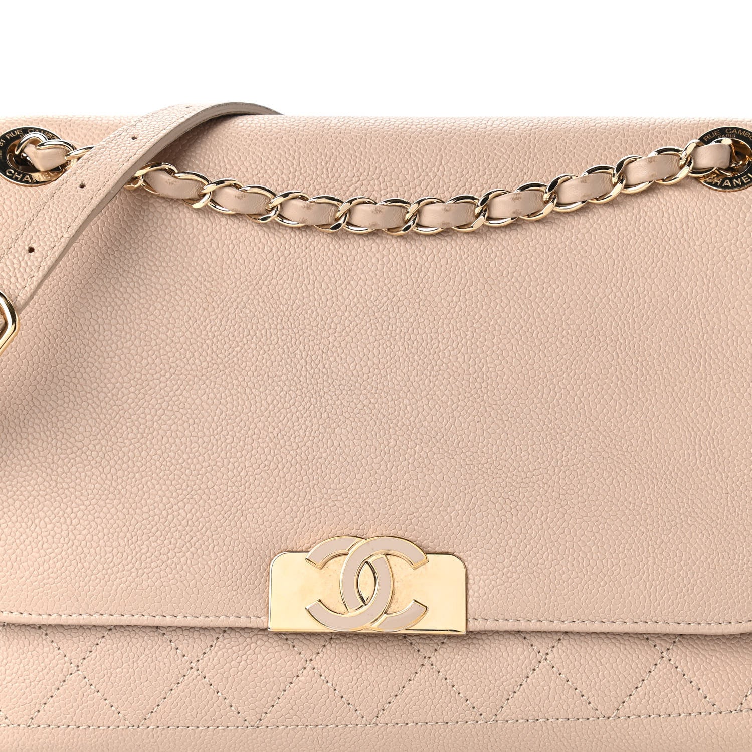 Chanel Caviar Quilted Flap Light Beige 11 of 11