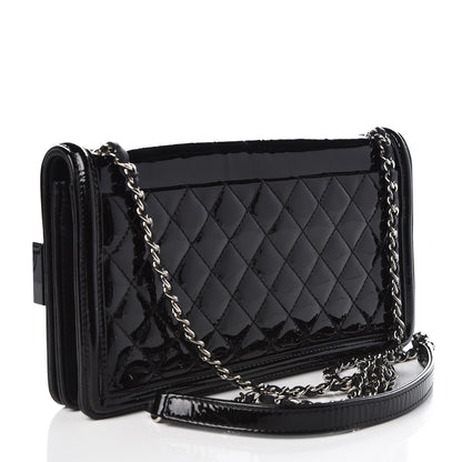 Chanel Plexiglass Patent Crystal Lego Brick Flap Black 3 of 7