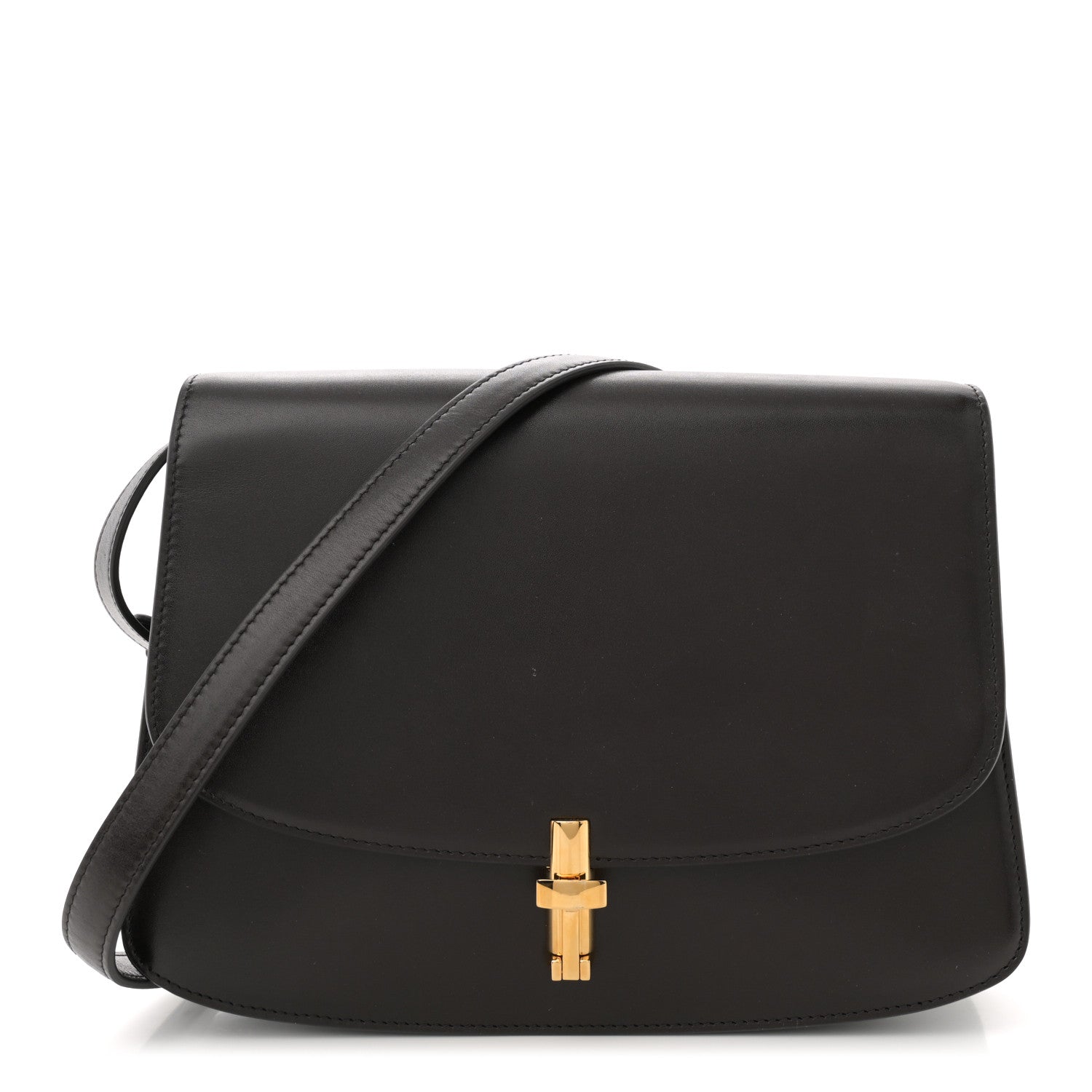 The Row Sleek Calfskin The Sofia 10 Crossbody Stone 1 of 10
