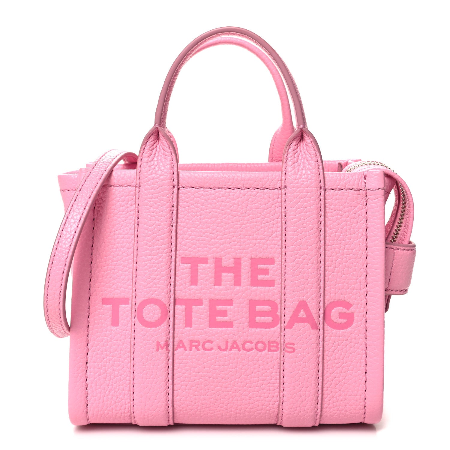 Marc Jacobs Grained Calfskin Micro The Tote Bag Fluro candy 1 of 9