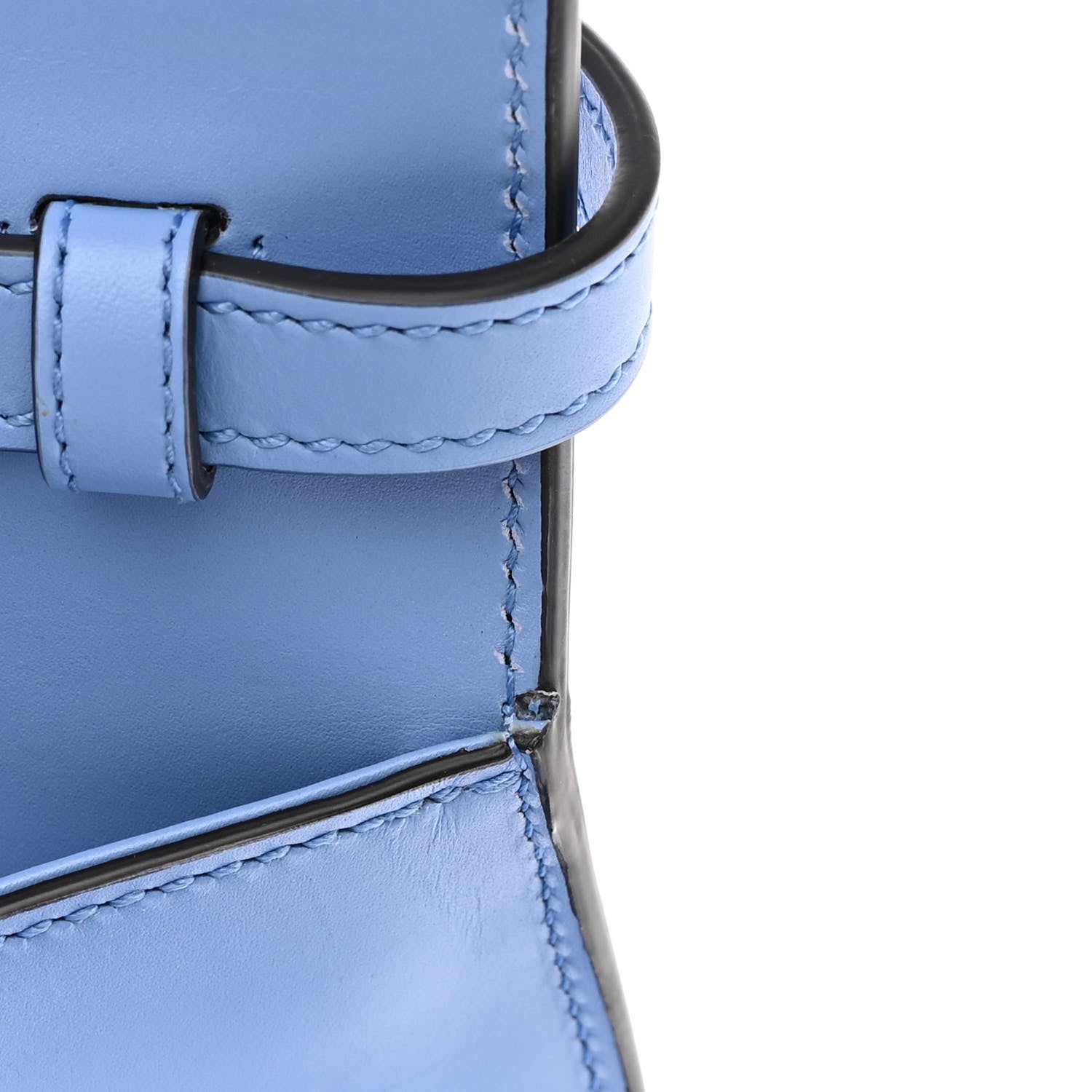 Gucci Calfskin Embroidered Medium Sylvie Top Handle Bag Clear Sky Blue 13 of 13