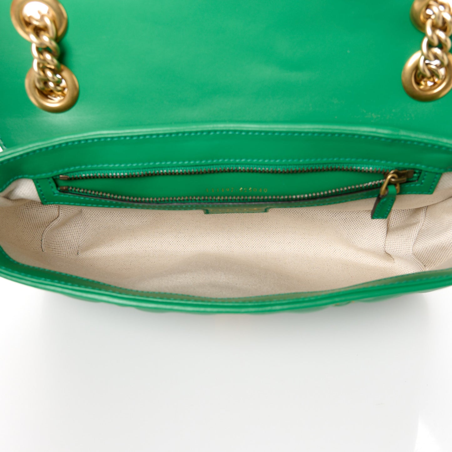 X Adidas Calfskin Matelasse Small GG Marmont Shoulder Bag Green