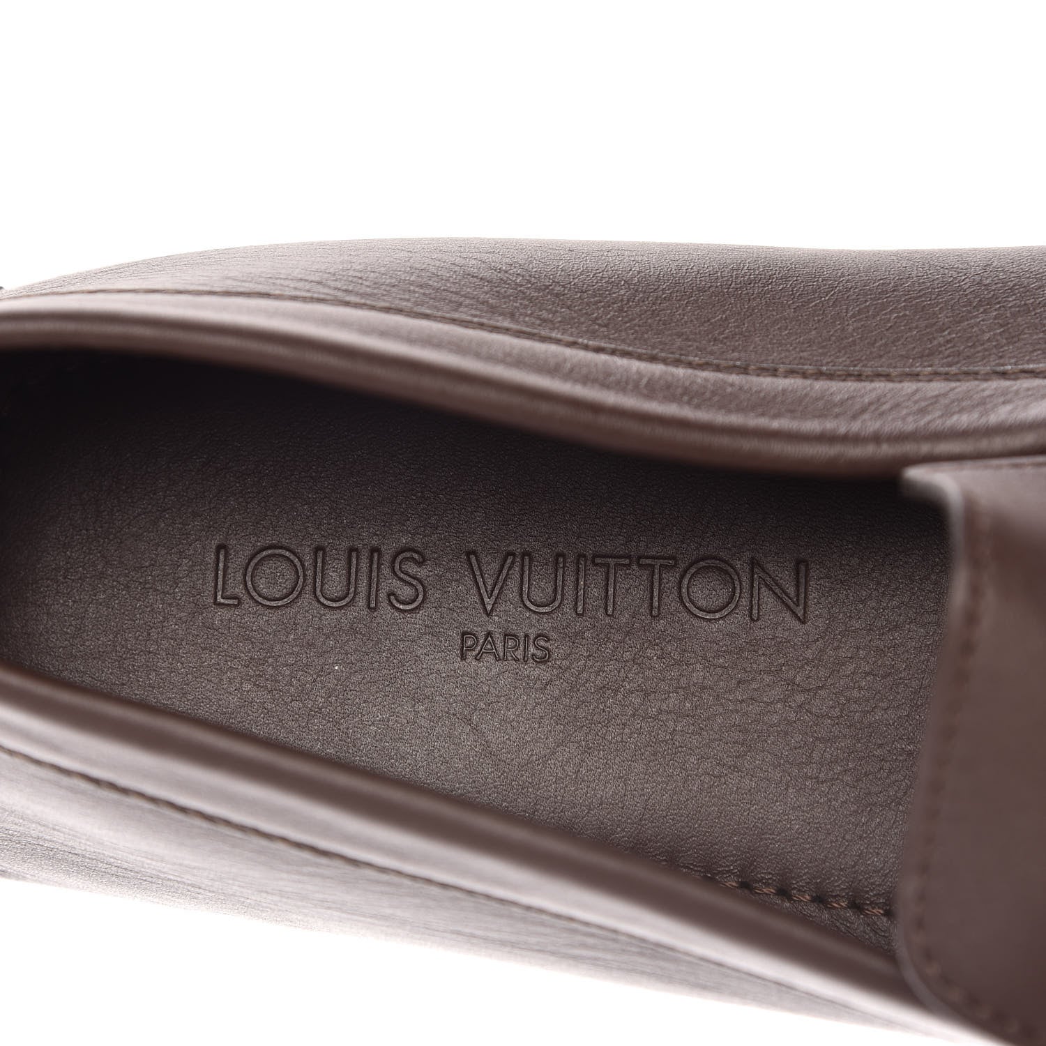 Louis Vuitton Calfskin Mens Lombok Moccasin Loafers 9 Cacao 7 of 8