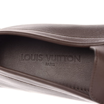 Louis Vuitton Calfskin Mens Lombok Moccasin Loafers 9 Cacao 7 of 8