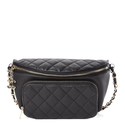 Chanel Caviar Quilted Business Affinity Waist Belt Bag Black 1 of 10