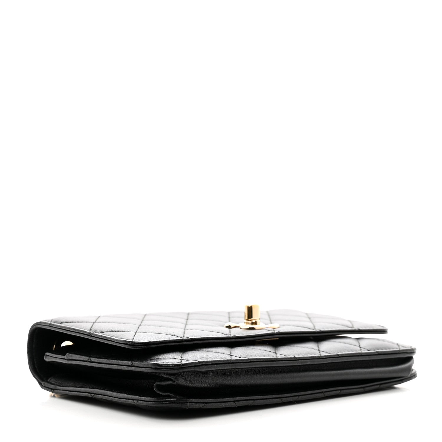 Chanel Lambskin Quilted Trendy CC Wallet On Chain WOC Black 4 of 11