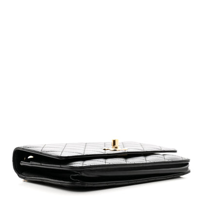 Chanel Lambskin Quilted Trendy CC Wallet On Chain WOC Black 4 of 11