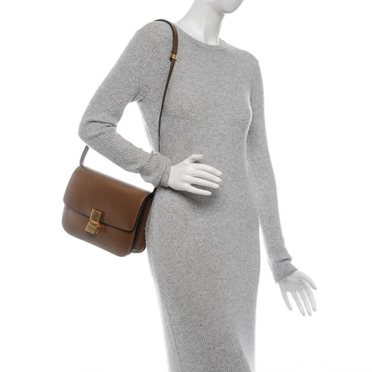 Celine Box Calfskin Medium Classic Box Flap Bag Camel 2 of 8