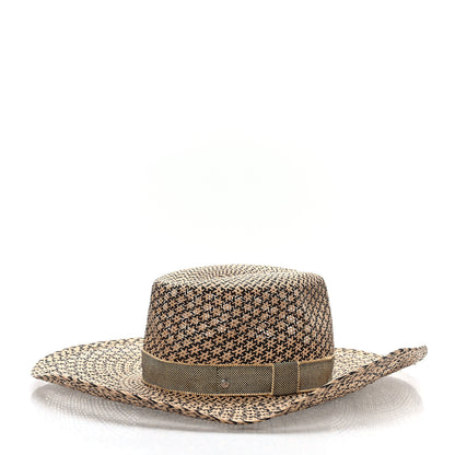 Hermes Chapeau Femme Etna Panama Hat 58 Naturel Black 2 of 8