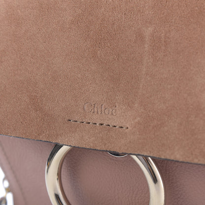 Chloe Suede Calfskin Small Faye Backpack Nougat 9 of 9