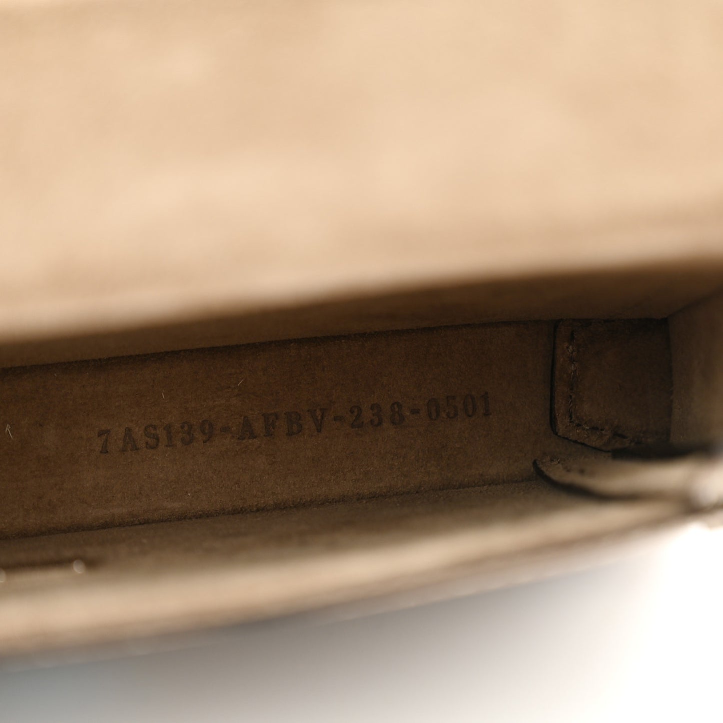 Recycled Fabric Jacquard Vitello King FF 1974 Baguette Soft Trunk Phone Pouch Tobacco Moro Sand