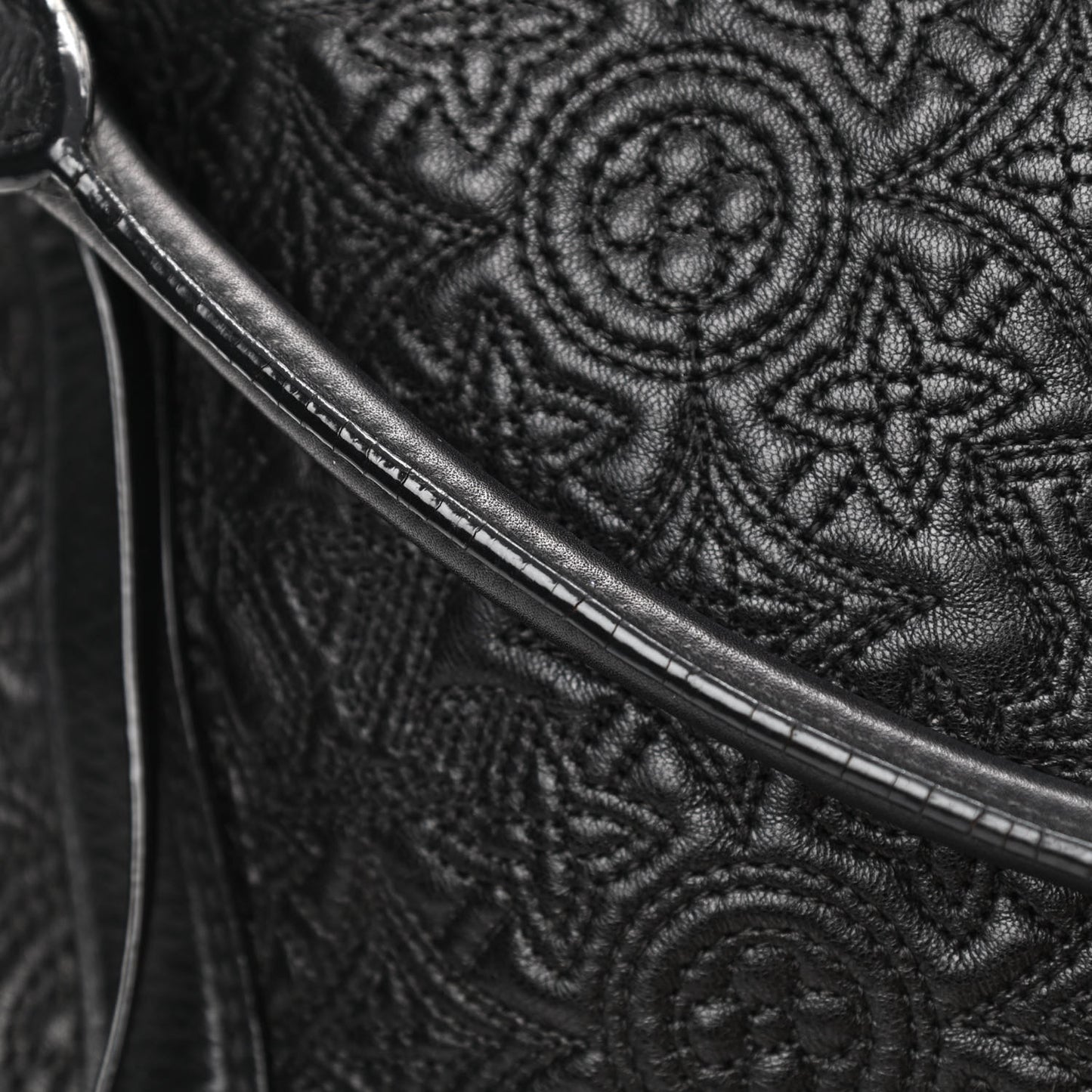 Monogram Lambskin Antheia Ixia MM Black