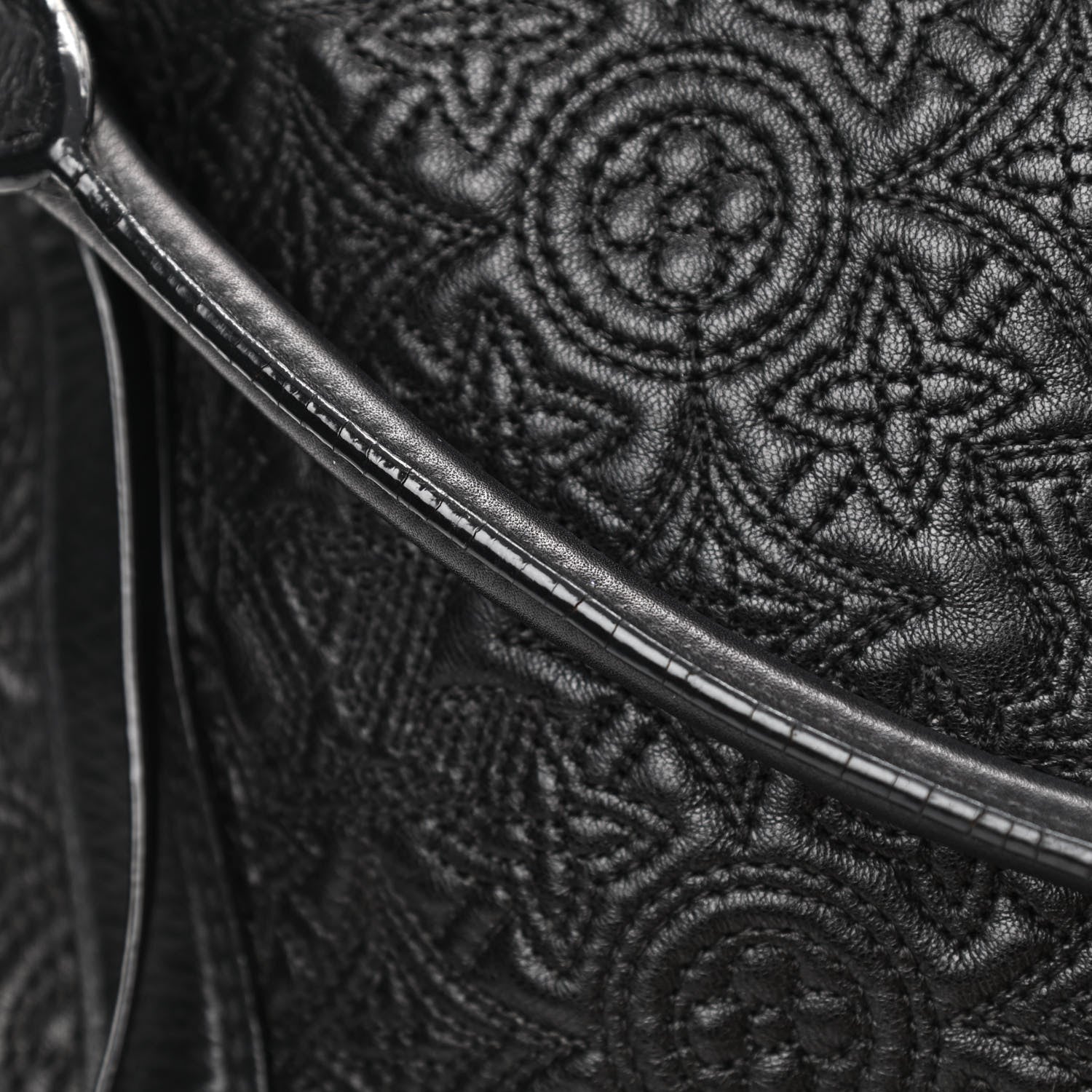 Louis Vuitton Monogram Lambskin Antheia Ixia MM Black 15 of 16