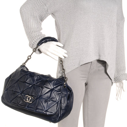 Chanel Lambskin Origami Soft Squares Accordion Flap Navy 2 of 7