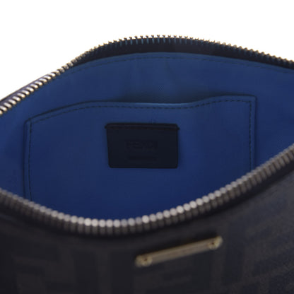 Fendi Zucca Spalmati Vitello Elite Pochette Tobacco Turchese 8 of 10